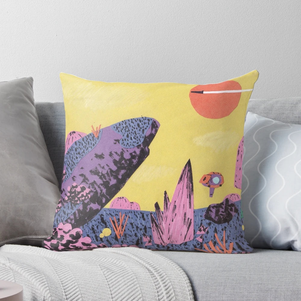 Alien Planet Pillow featuring a stunning space-themed design