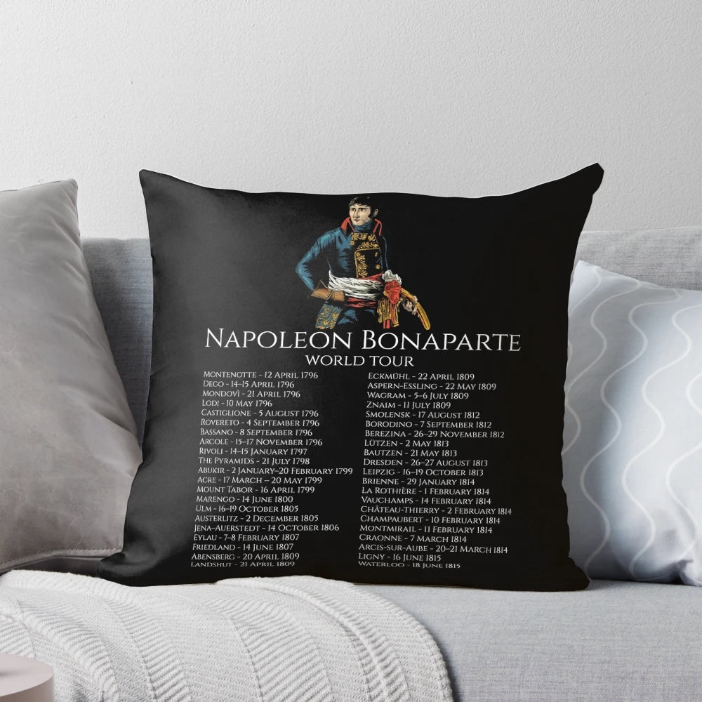 Pillow featuring Napoleon Bonaparte and the Napoleonic Wars