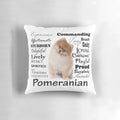 Pomeranian breed traits and personality pillow