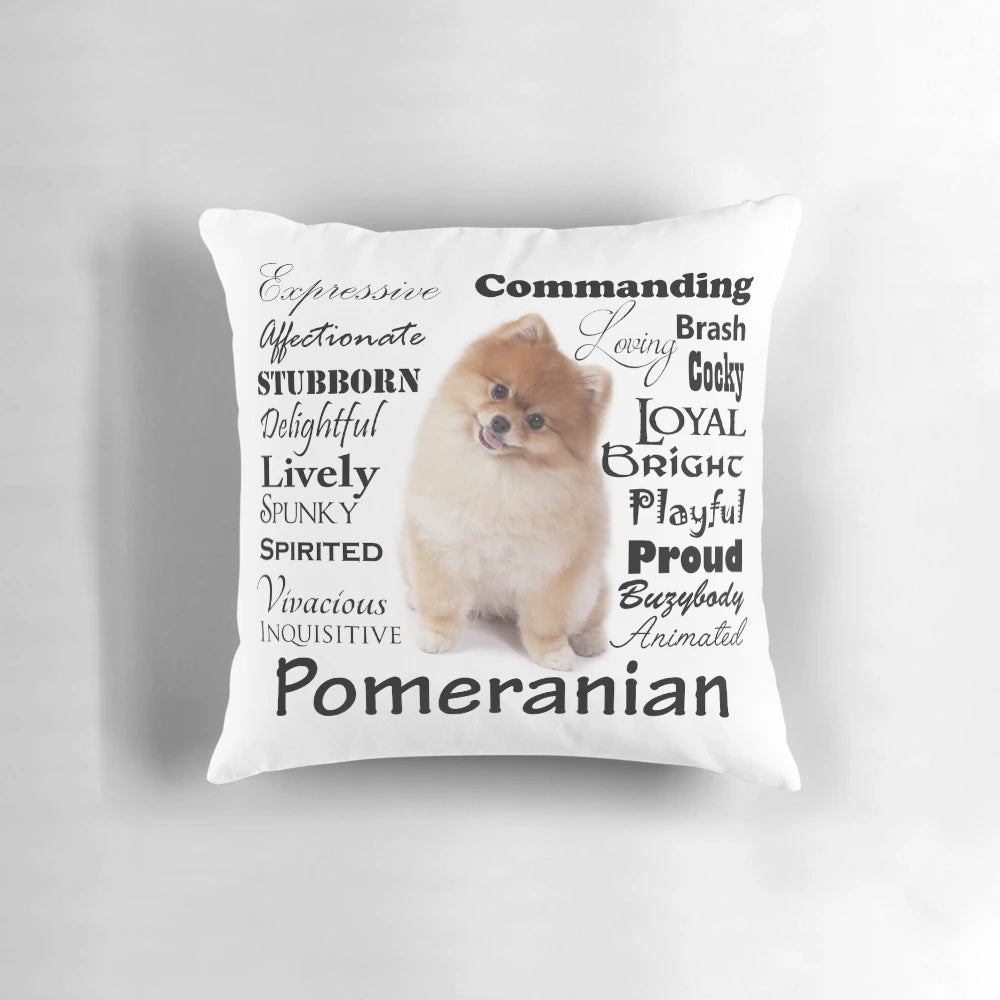 Pomeranian breed traits and personality pillow