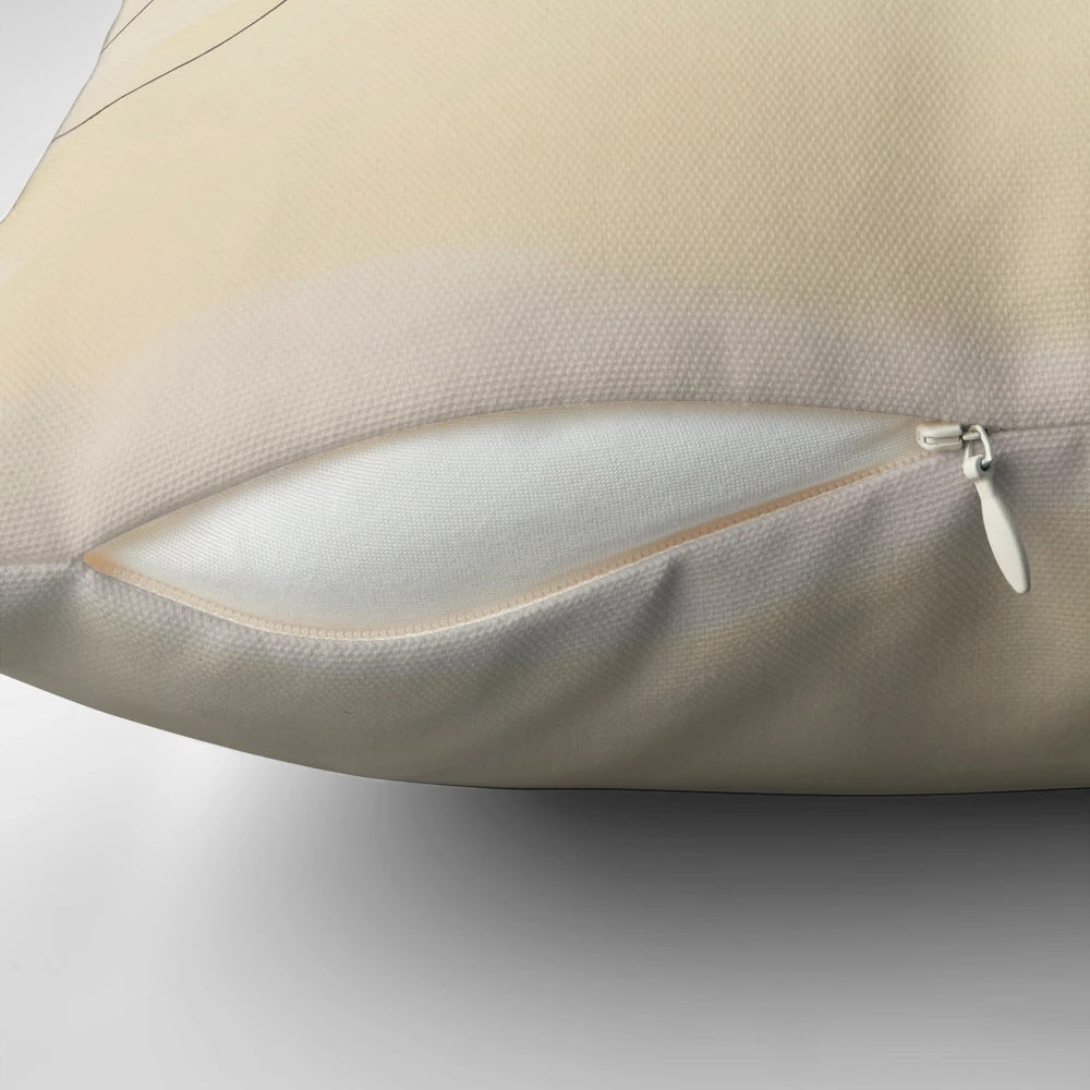 Throw pillow featuring a reimagined design of planets and moons in a cosmic landscape