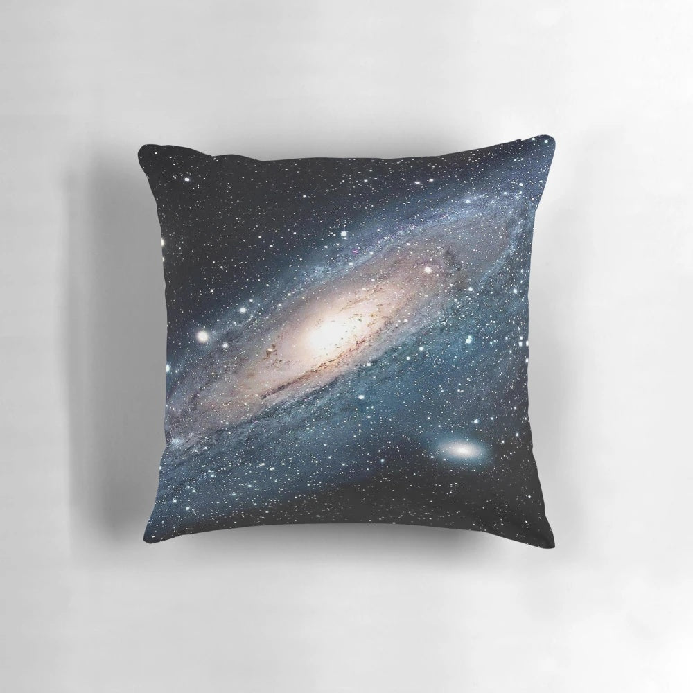 Milky Way Galaxy Pillow featuring a stunning night sky design
