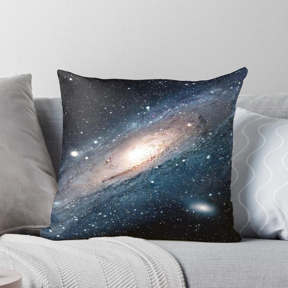 Milky Way Galaxy Pillow featuring a stunning night sky design