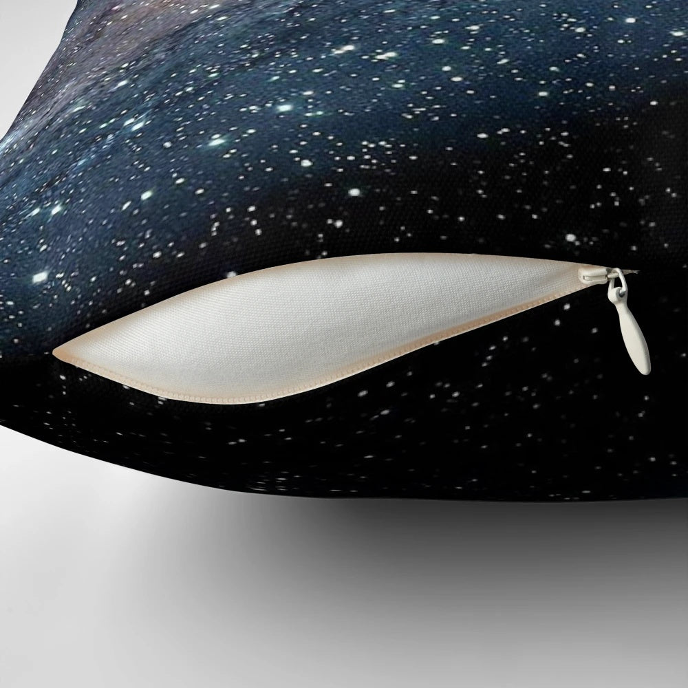 Milky Way Galaxy Pillow featuring a stunning night sky design