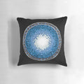 Pillow featuring a galactic "moongate" design, perfect for Stargate fans and space enthusiasts.