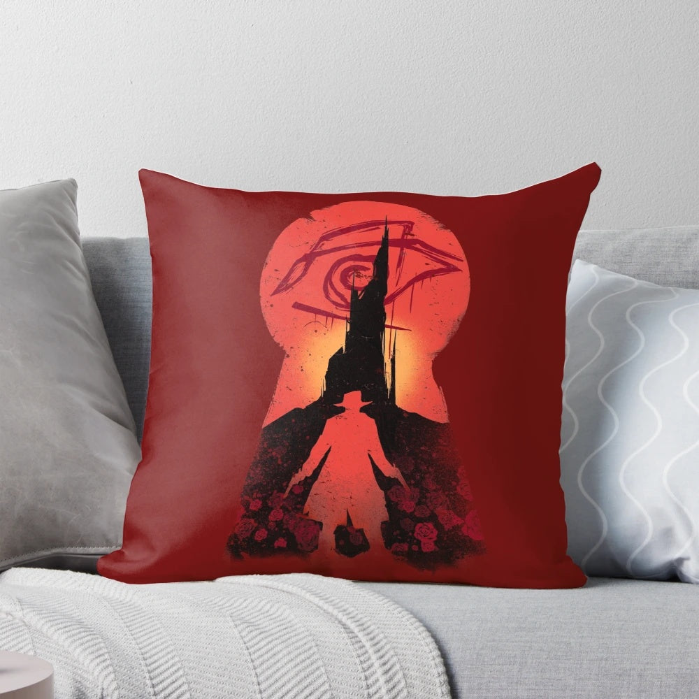 Artwork depicting characters from Stephen King's Dark Tower series, including Roland Deschain, Oy, and others.