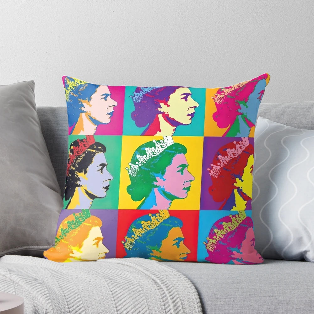 Andy Warhol Original Artwork Pillow featuring the artist's iconic pop art designs