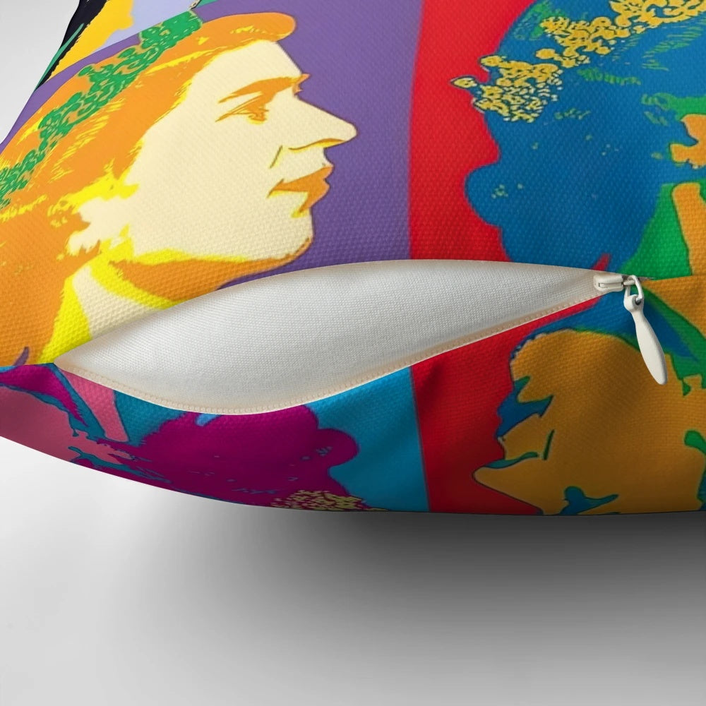 Andy Warhol Original Artwork Pillow featuring the artist's iconic pop art designs
