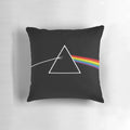 Pillow featuring artwork inspired by Pink Floyd's 'Dark Side of the Moon' album