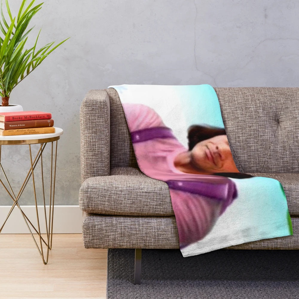 Rock the Explorer Plush Blanket featuring a meme-inspired design