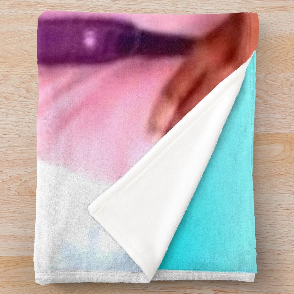 Rock the Explorer Plush Blanket featuring a meme-inspired design
