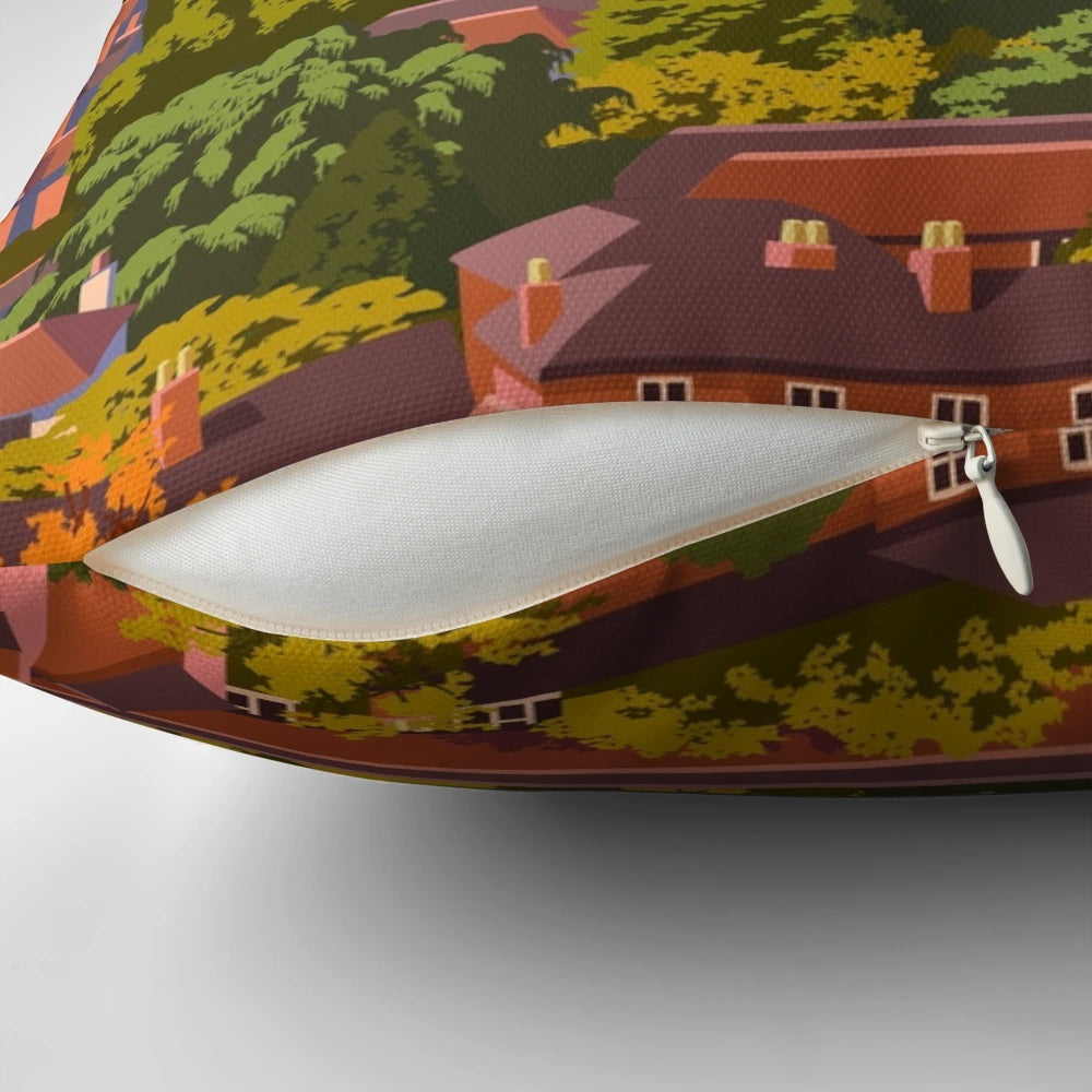 Pillow featuring the historic Winchester Cathedral in Hampshire, UK