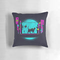 Pillow featuring a mashup of the "Stray" game and the iconic "Hakuna Matata" phrase
