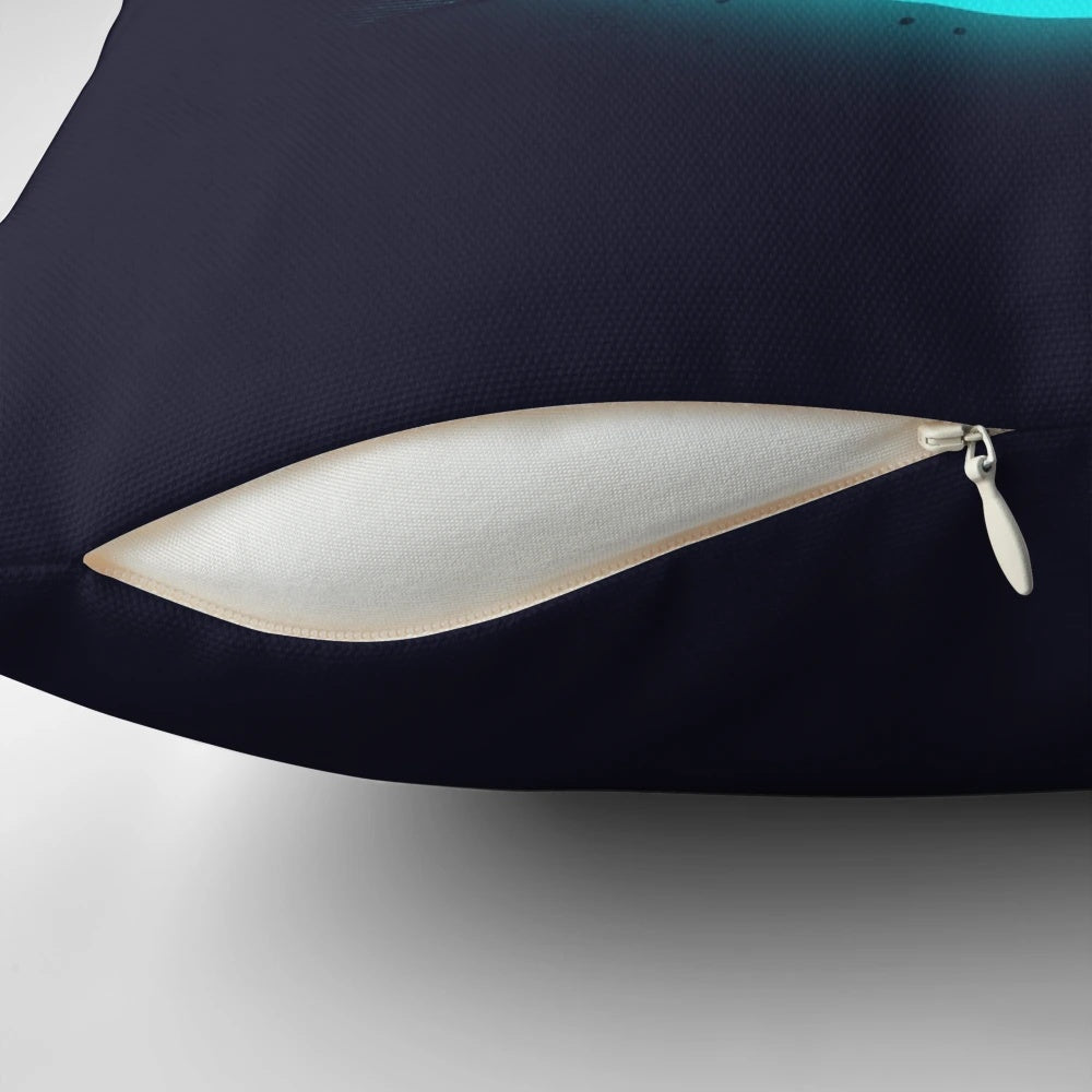 Pillow featuring a mashup of the "Stray" game and the iconic "Hakuna Matata" phrase