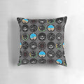 Flight instruments inspired decorative pillow for aviation and airplane enthusiasts