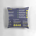 Purim infographic pillow showcasing the key elements of the Jewish holiday