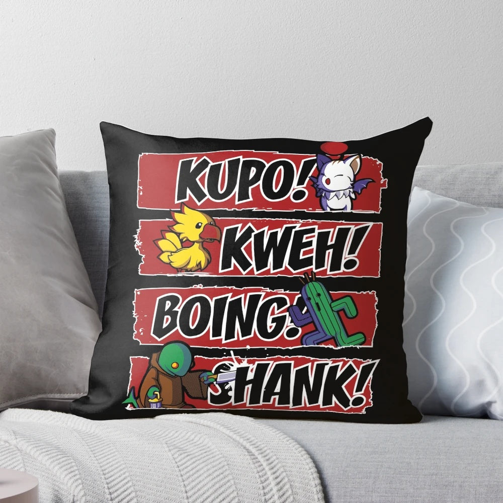 Vibrant Final Fantasy Tonberry Pillow