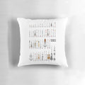 Pillow with a design featuring various rockets from around the world, including SpaceX and NASA rockets, for space exploration enthusiasts.