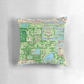 A plush pillow featuring the map of the Koholint Island from the classic Nintendo game Zelda: Link's Awakening.