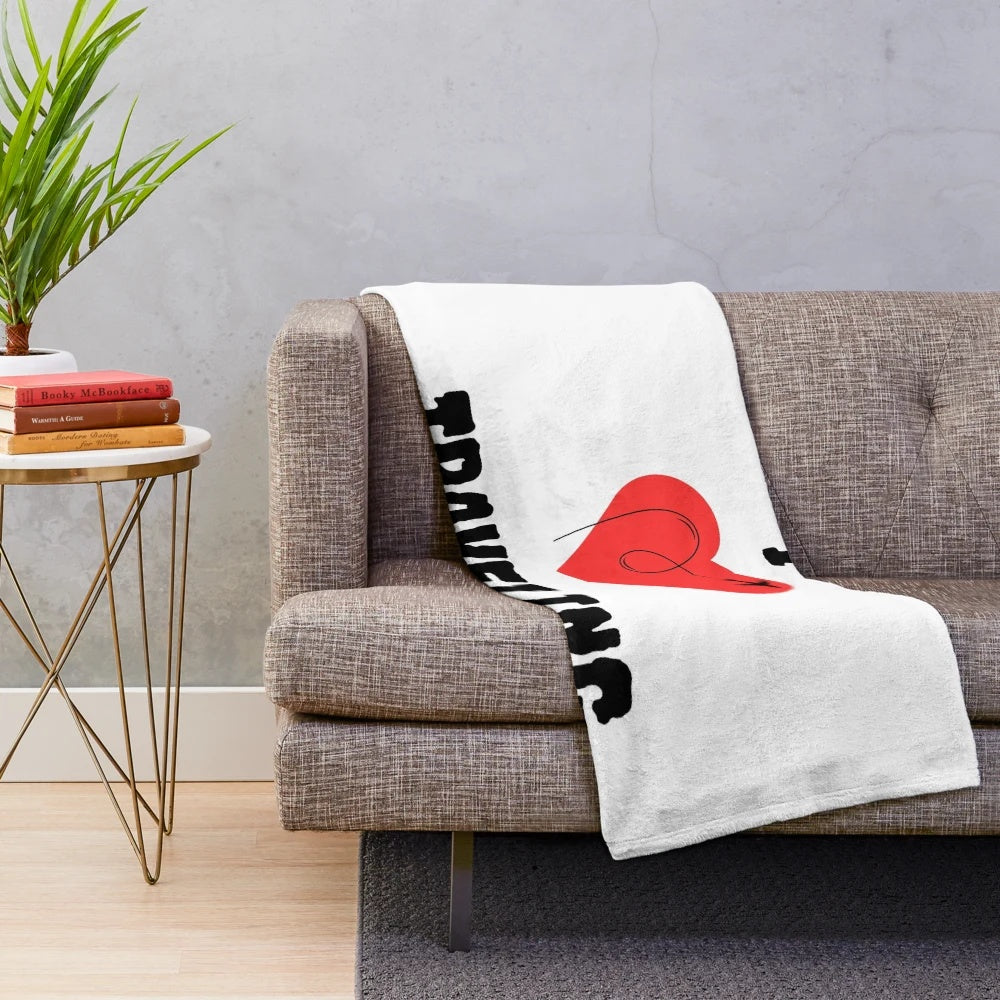 Cozy i love traveling plush blanket for travel and adventure enthusiasts
