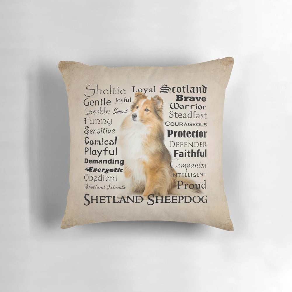 Shetland Sheepdog Pillow showcasing the breed's unique characteristics