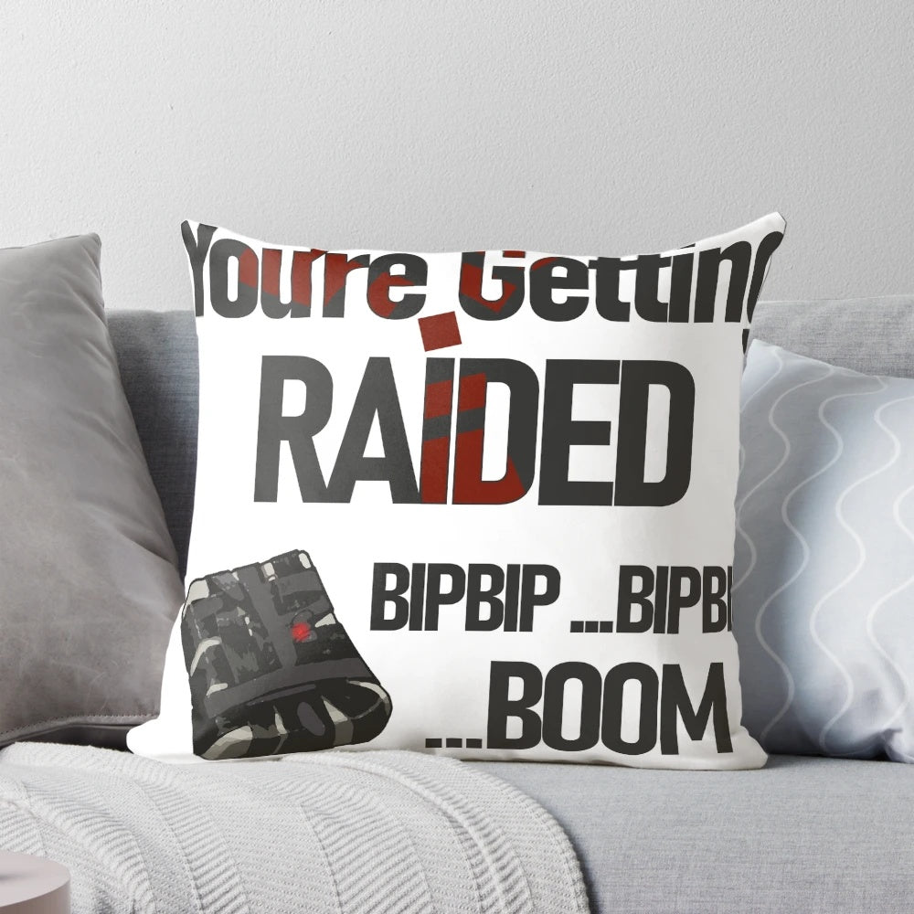 Rust game-inspired explosive pillow with timed detonation feature