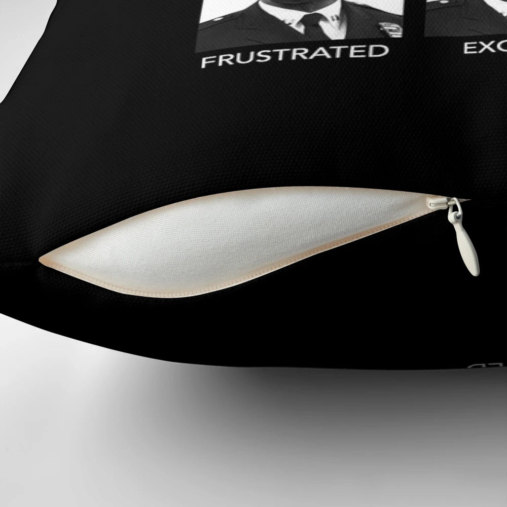 Pillow featuring a graphic design inspired by the character Raymond Holt from the popular TV show Brooklyn Nine-Nine.