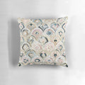 Soft pastel pillow with an elegant art deco marble tile pattern
