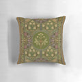 Stunning art nouveau inspired floral pattern decorative pillow with butterfly and botanical elements