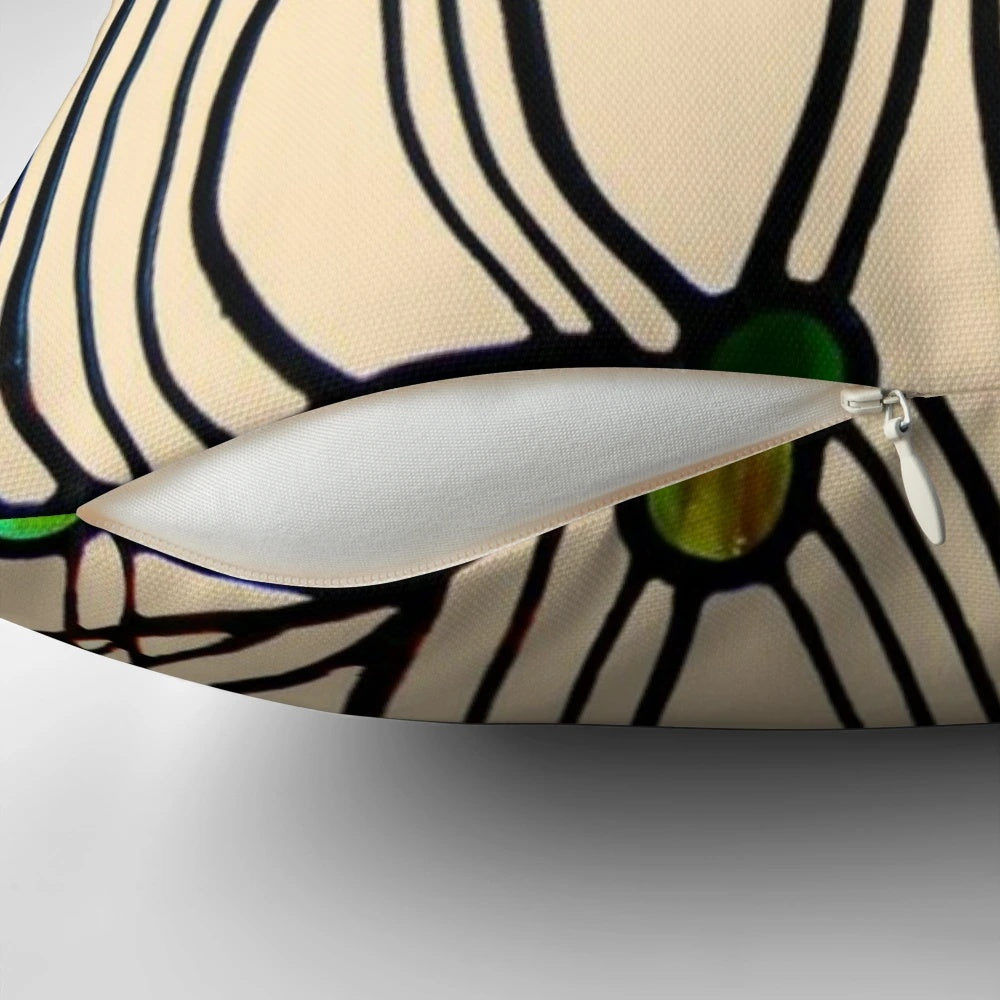 Pillow featuring the iconic Charles Rennie Mackintosh floral design