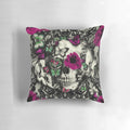 A beautifully crafted gothic lace skull pillow with a Victorian-inspired, ornate design.
