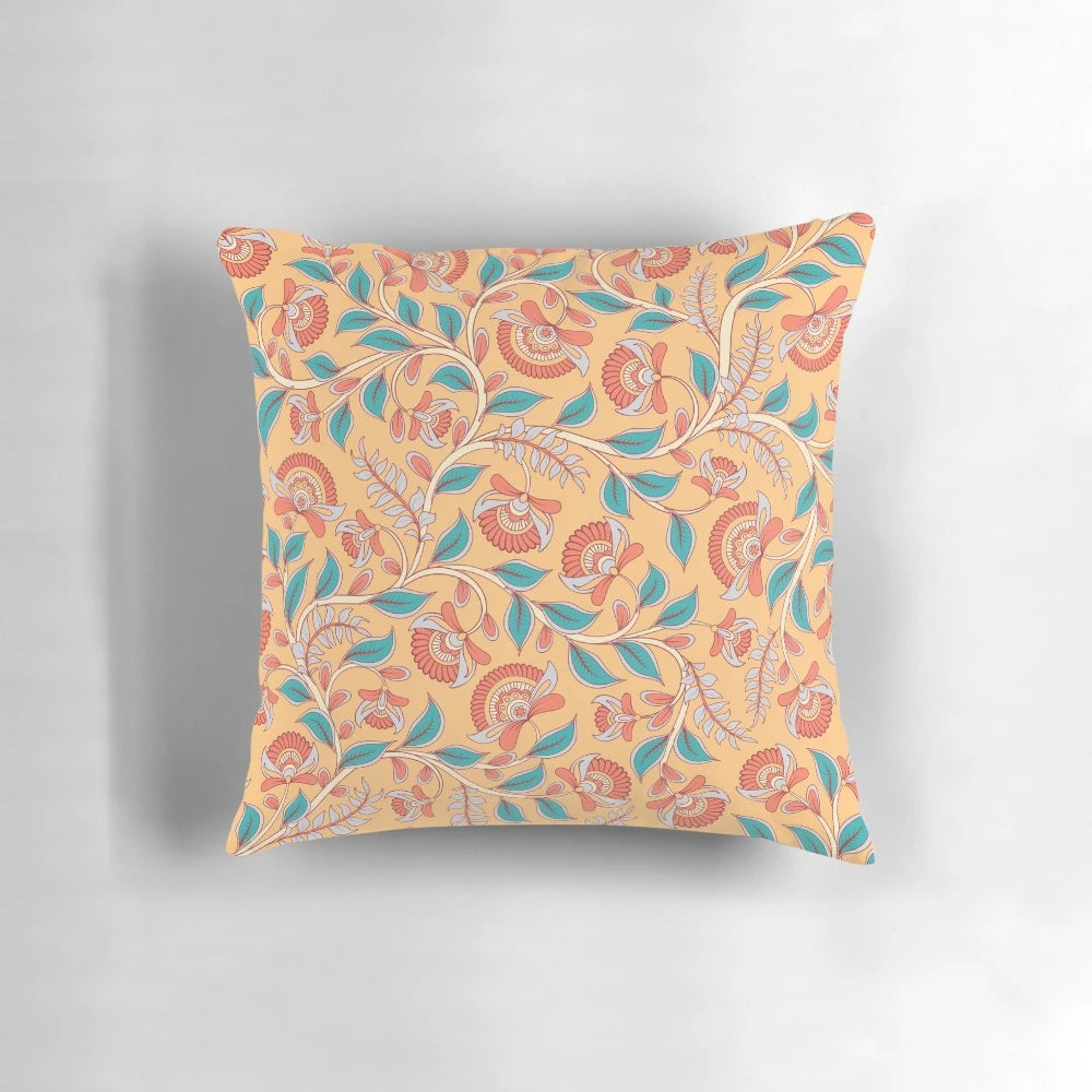Decorative pillow featuring intricate Islamic art with Arabic calligraphy, Quran-inspired patterns, and elegant arabesque designs.