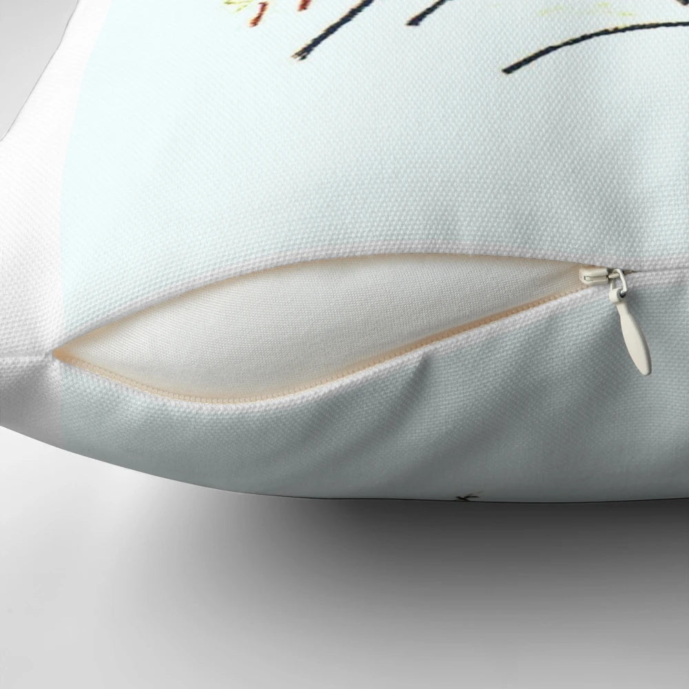 Decorative pillow featuring the iconic artwork of French artist Jean Cocteau