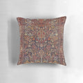 Elegant Persian vintage-style carpet design pillow with nature and floral motifs