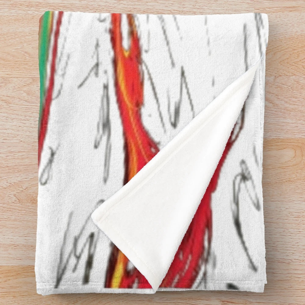Elegant Samurai Warrior Plush Blanket for Asian Inspired Homes