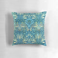 Elegant william morris peacock and dragon design decorative pillow for victorian home decor