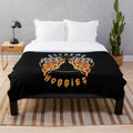 Extreme Hobbies Plush Blanket with pizza, bones, and skeleton design