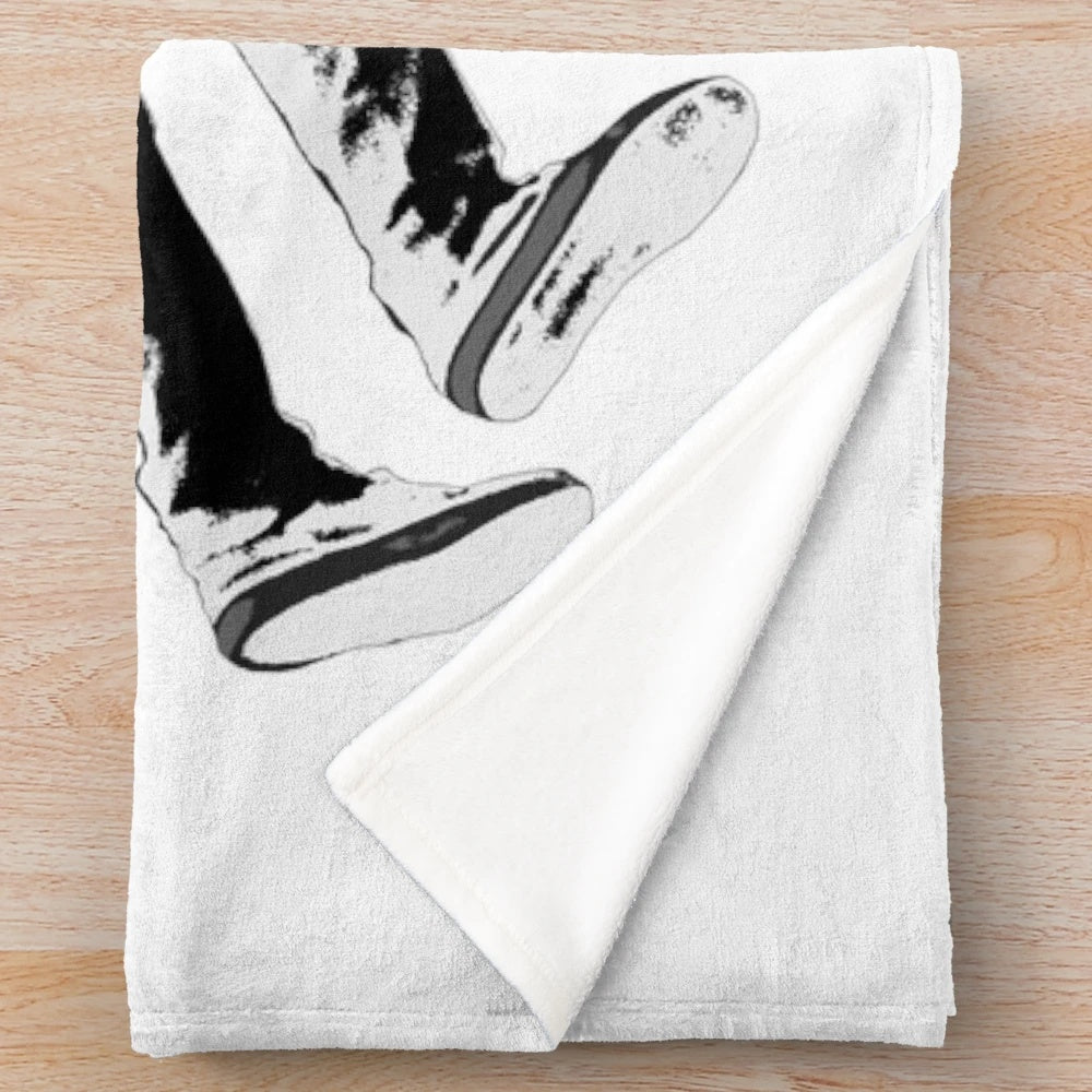 Stunt scooter tricks plush blanket for extreme sports enthusiasts