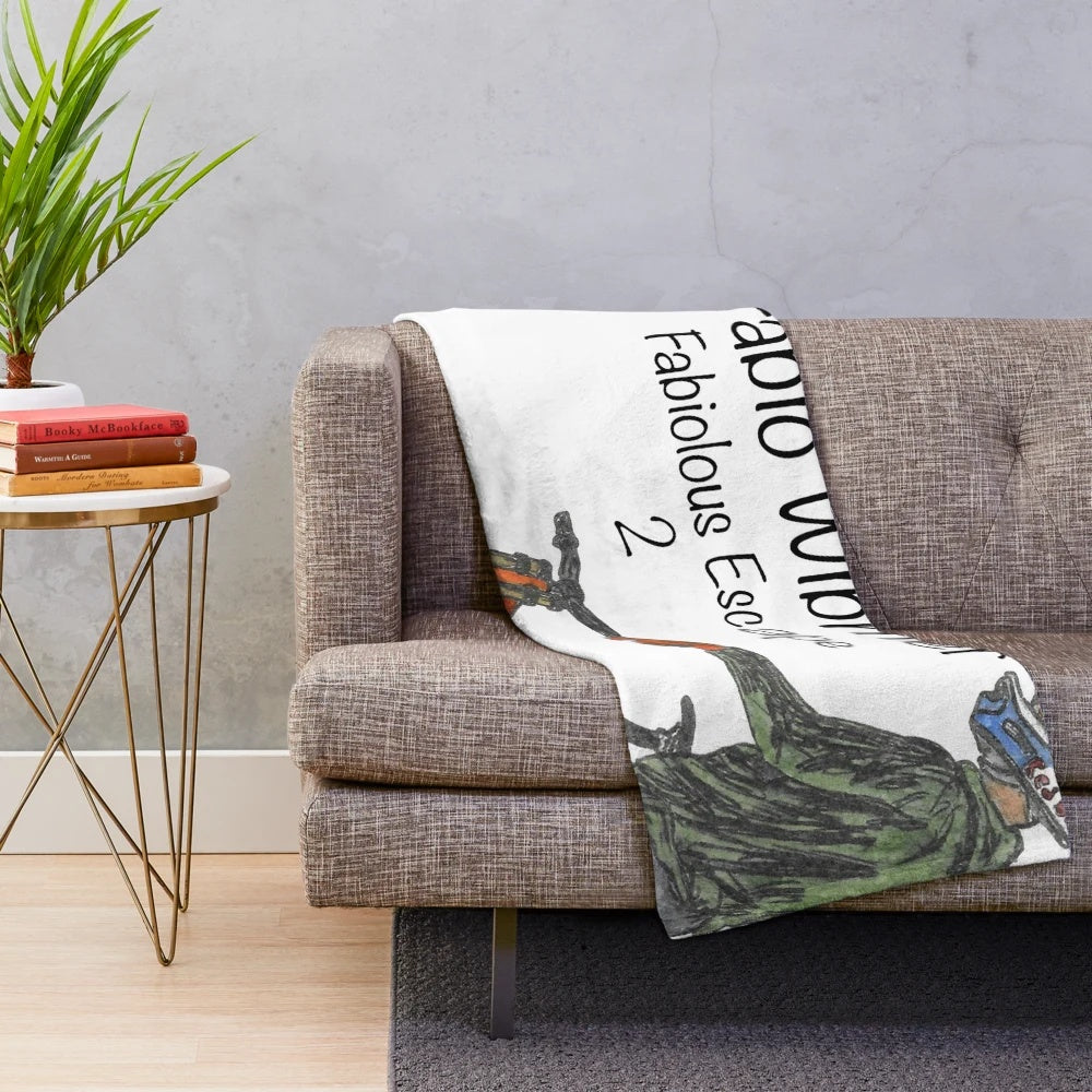 Fabio Wibmer inspired mountain bike plush blanket