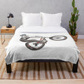 Fabio Wibmer-inspired mountain biking plush blanket