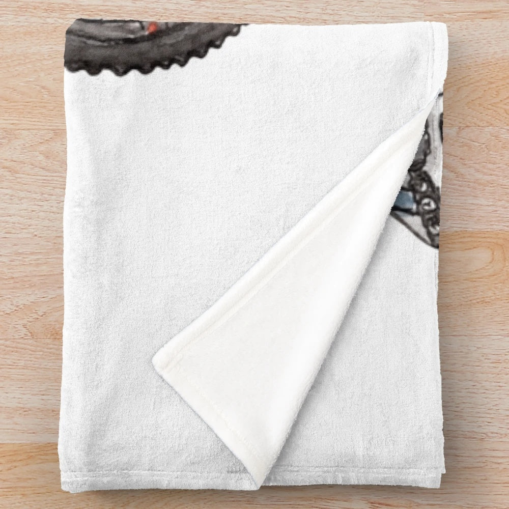 Fabio Wibmer-inspired mountain biking plush blanket