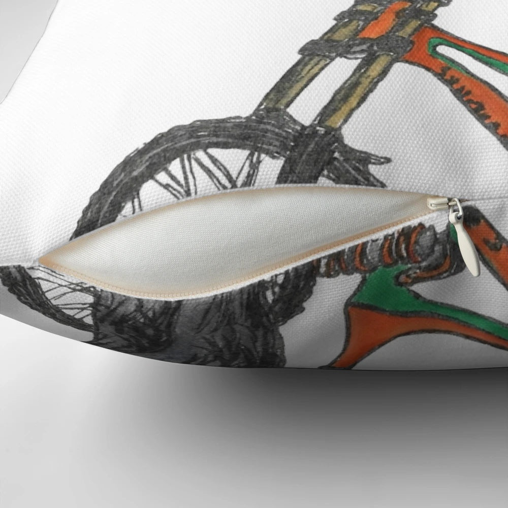 Fabio Wibmer Mountain Biking Pillow with Fabiolous Escape 2 Artwork