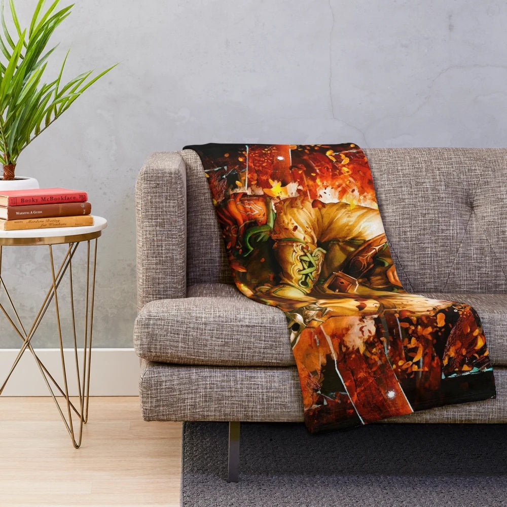 Fable 2 plush blanket featuring iconic fantasy artwork