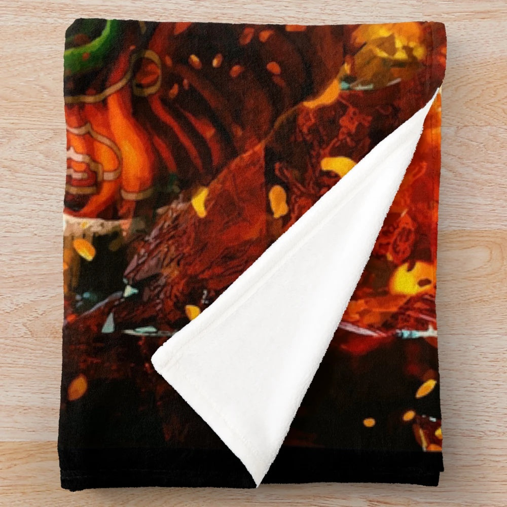Fable 2 plush blanket featuring iconic fantasy artwork