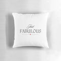 Fabulous black and white pillow with inspirational quote