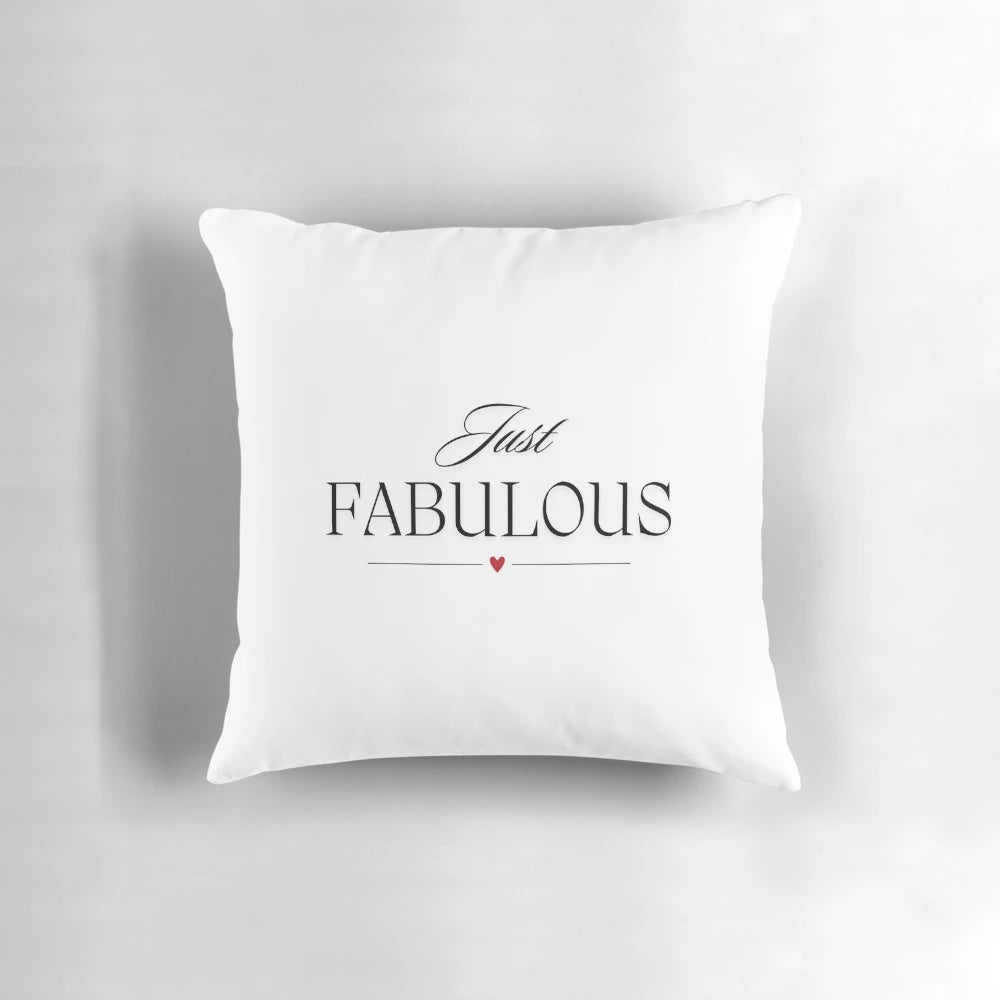 Fabulous black and white pillow with inspirational quote