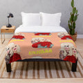 Trixie and Katya inspired plush blanket featuring the iconic drag queens