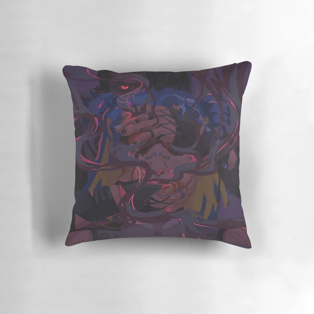Fade Pillow with Valorant-inspired neon design, a stylish and comfortable addition to any gamer's space.
