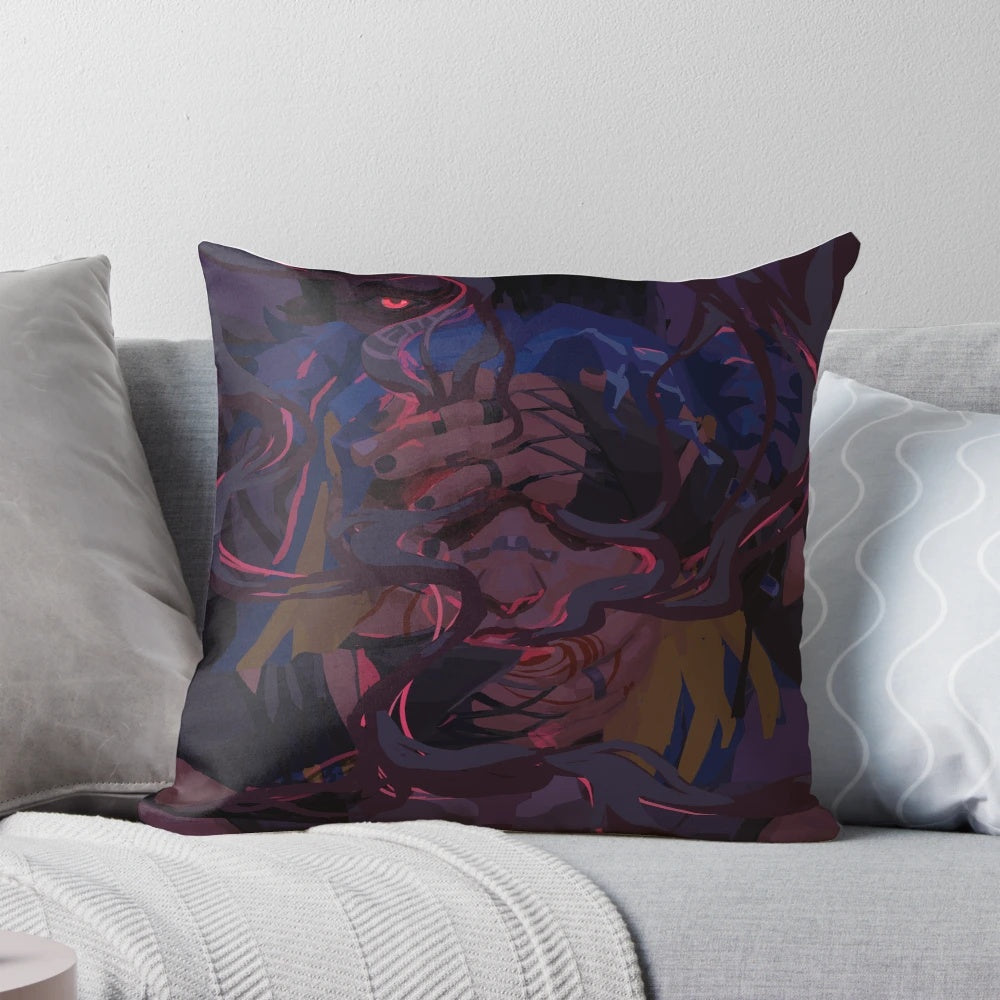 Fade Pillow with Valorant-inspired neon design, a stylish and comfortable addition to any gamer's space.