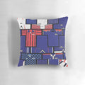 Falkirk FC Inspired Throw Pillow featuring the club's logo and colors
